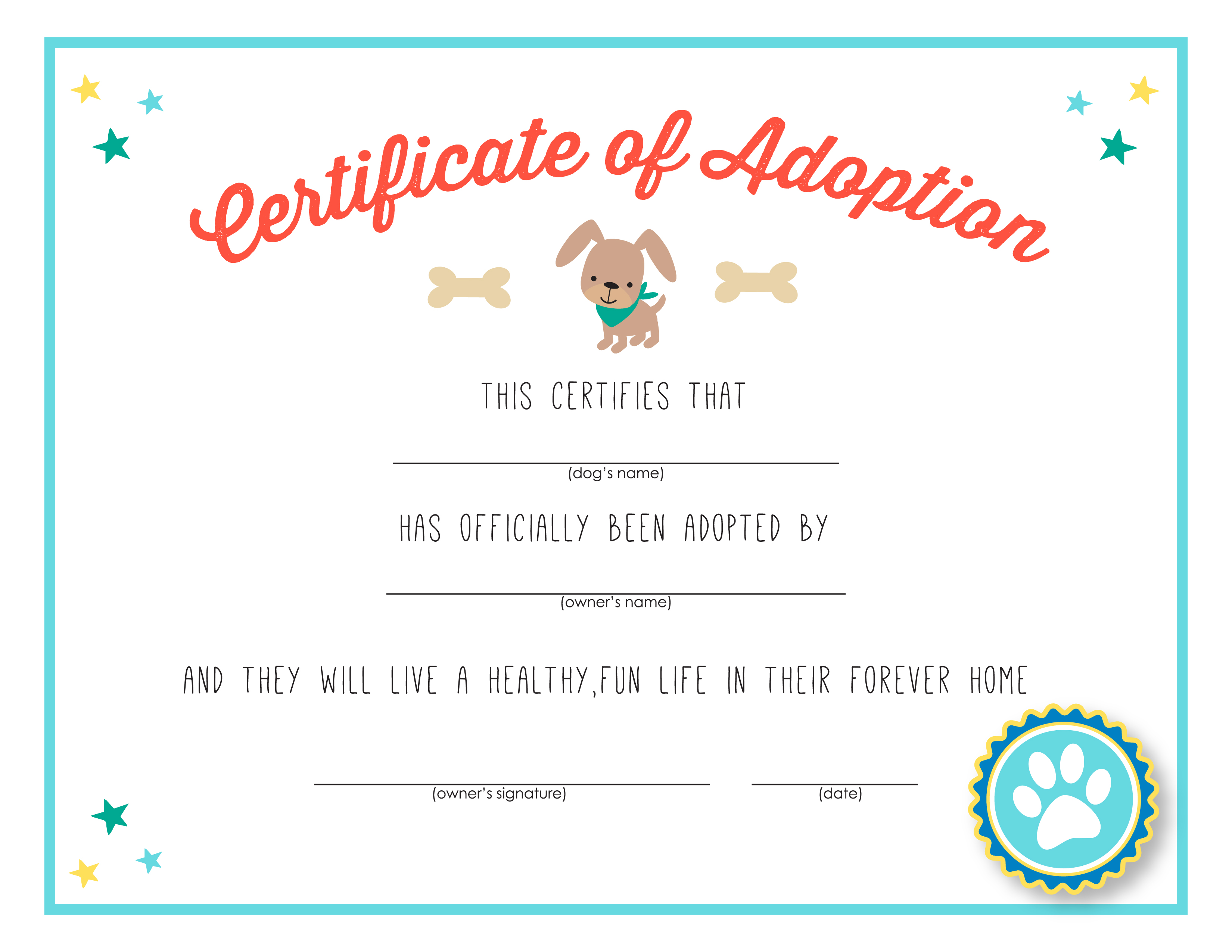 Free Blank Adoption Certificate  www.topsimages.com With Regard To Blank Adoption Certificate Template